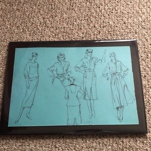 VINTAGE 1960s FASHION SKETCH